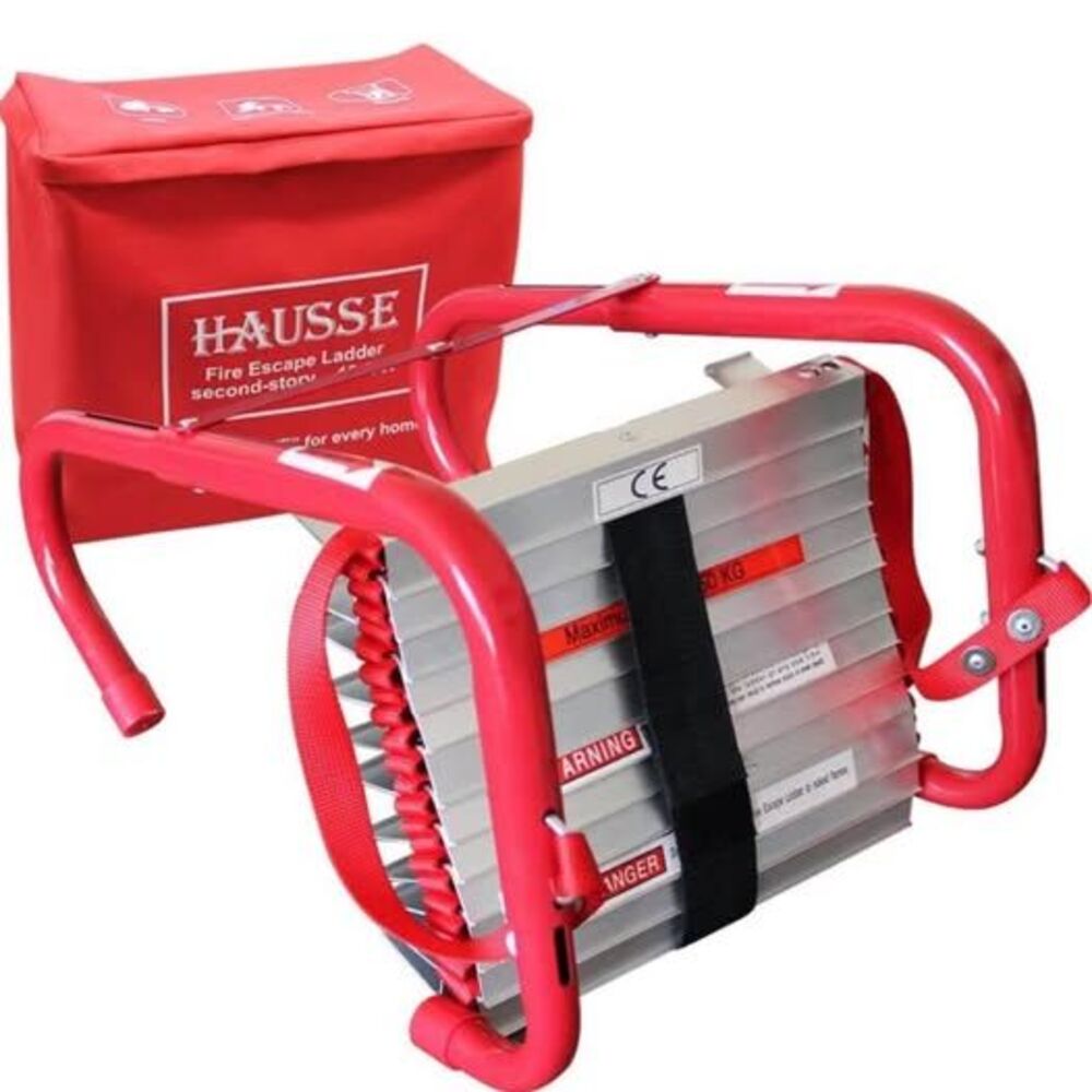 Brand New Hausse Retractable 2 Story Fire Escape Ladder, 13 Feet